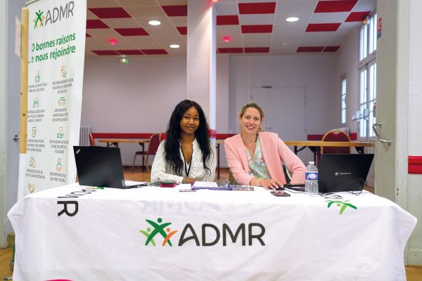 Parmi les recruteurs, Marsile (resp RH ADMR) et Caroline (Resp. du secteur ADMR)