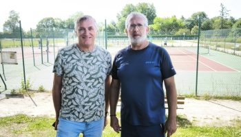 Philippe Gautier fondateur du club en 1996 et Laurent Guédou actuel président.