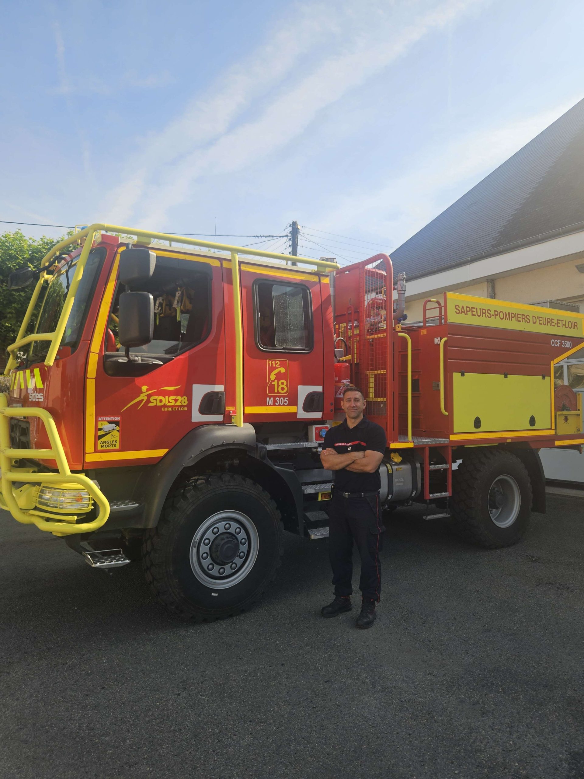 Quelques-uns des 35 pompiers volontaires, dont les JSP, qui veillent quotidiennement sur le territoire. - Écho de Brou