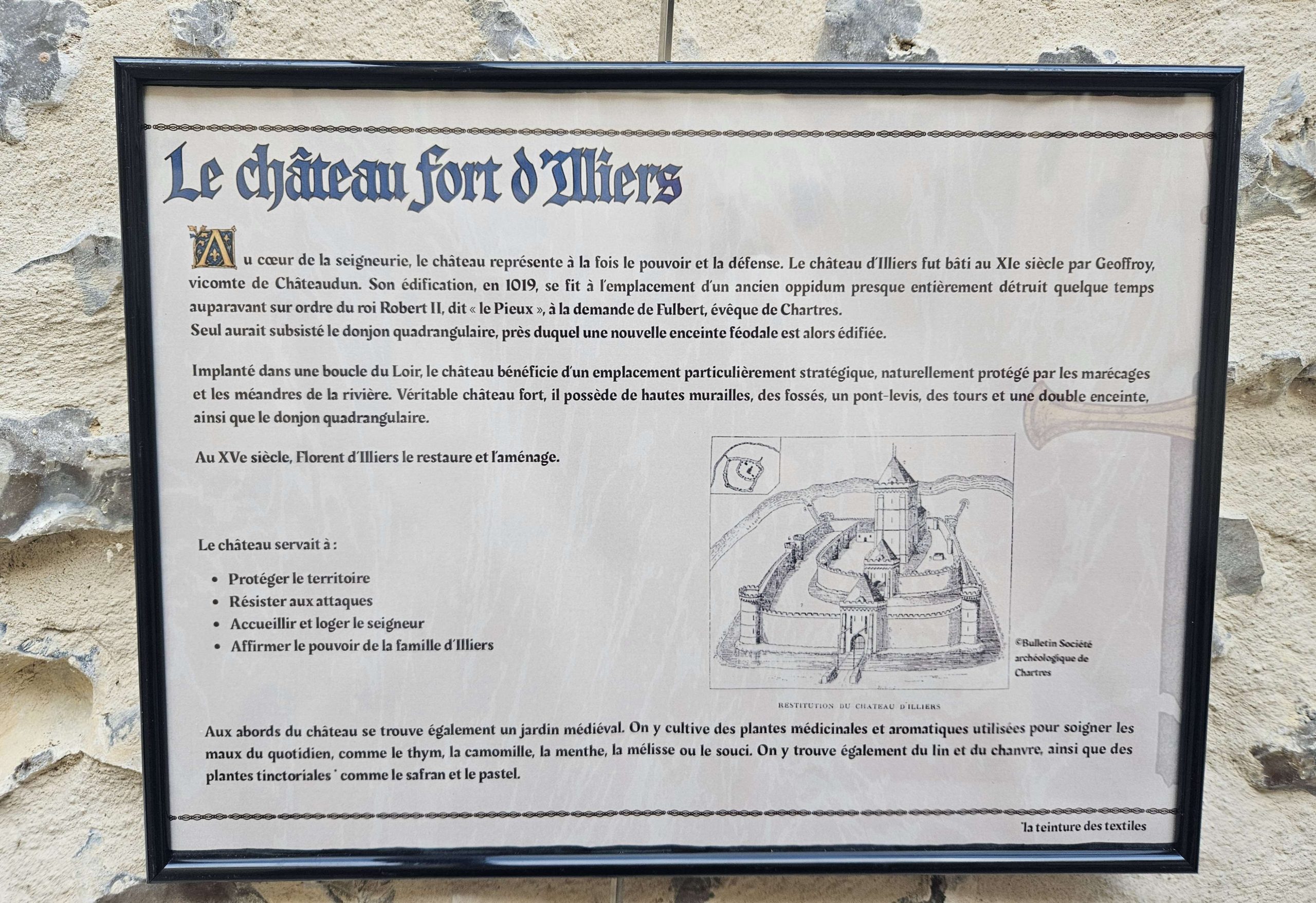 Le parcours de l'Office de tourisme retrace la vie au Moyen Âge dans le Beauperchois.