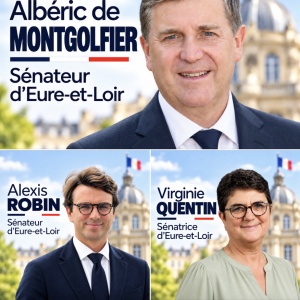 L'hémicycle du Sénat, au Palais du Luxembourg compte désormais deux nouveaux visages d'Eure-et Loir.